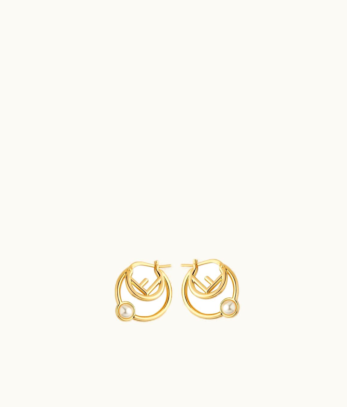 Fendi F Is Fendi Earrings - Gold-colored Metal Earrings 8AK237A5TOF09ZE