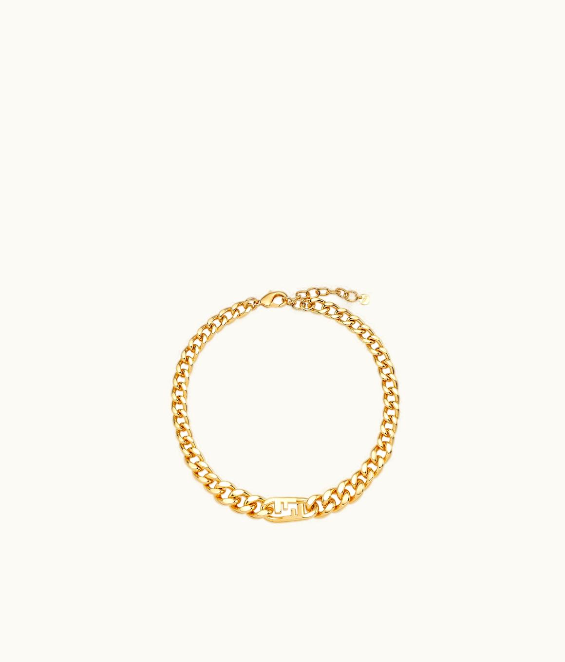 Fendi Fendi O’lock Choker - Gold-colored Metal Choker