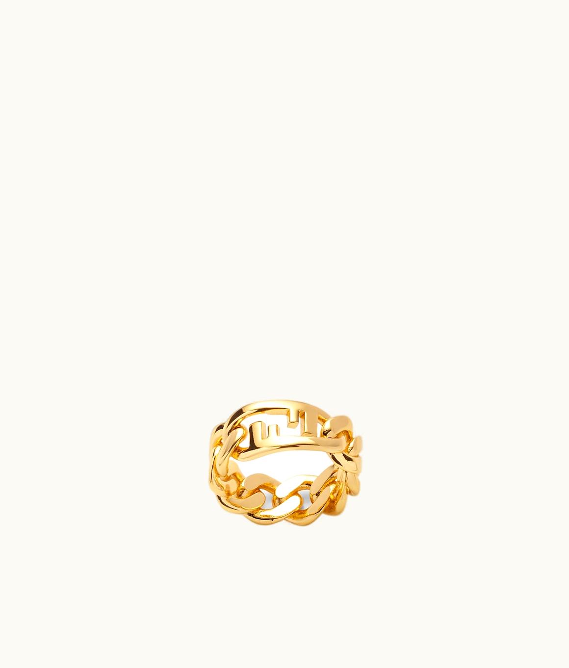 Fendi Fendi O’lock Ring - Gold-colored Metal Ring
