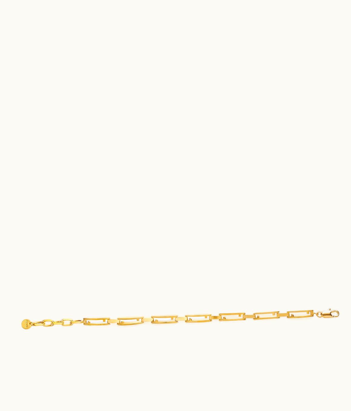 Fendi Fendi Stripes Bracelet - Gold-colored Metal Bracelet