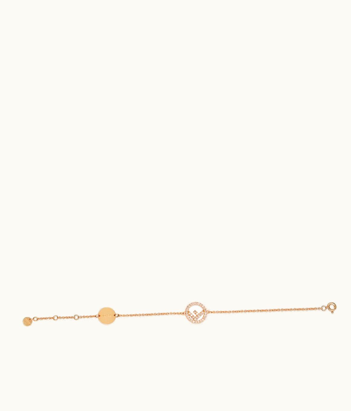 Fendi Fendi F Is Fendi Chain Bracelet - Gold Crystal