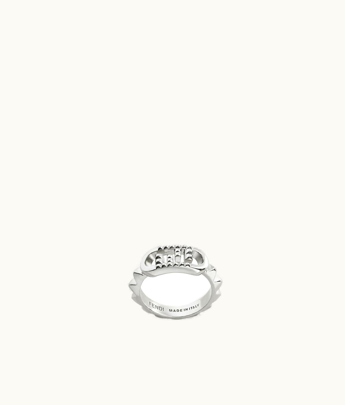 Fendi Fendi O’lock Ring - Silver-colored Metal Ring