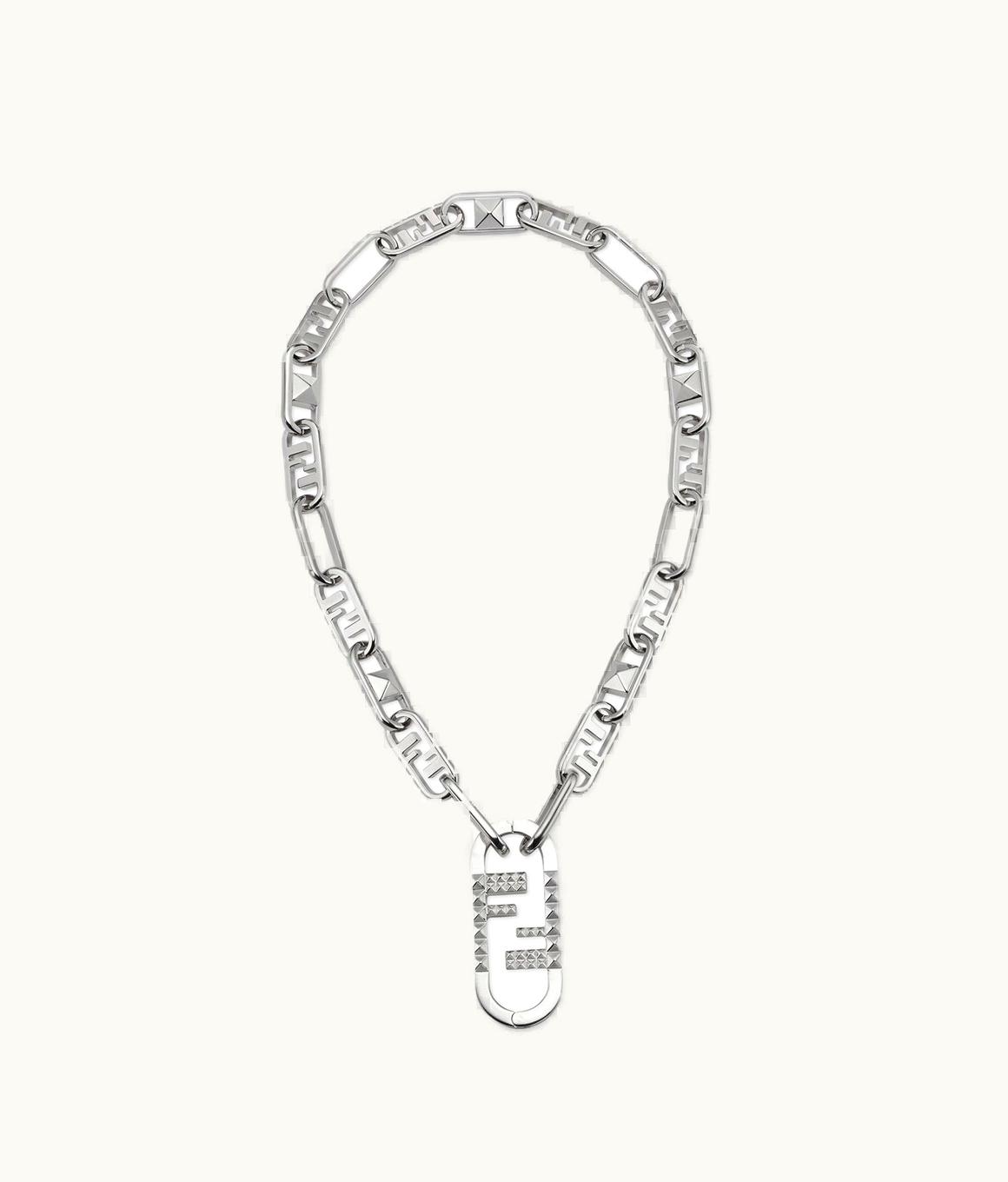 Fendi Fendi O’lock Necklace - Silver-colored Metal Necklace