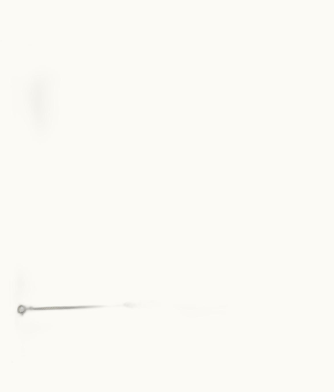 Fendi Fendi O'lock Oval Bracelet - Palladium-finished Metal with Zircon Pavé Accent