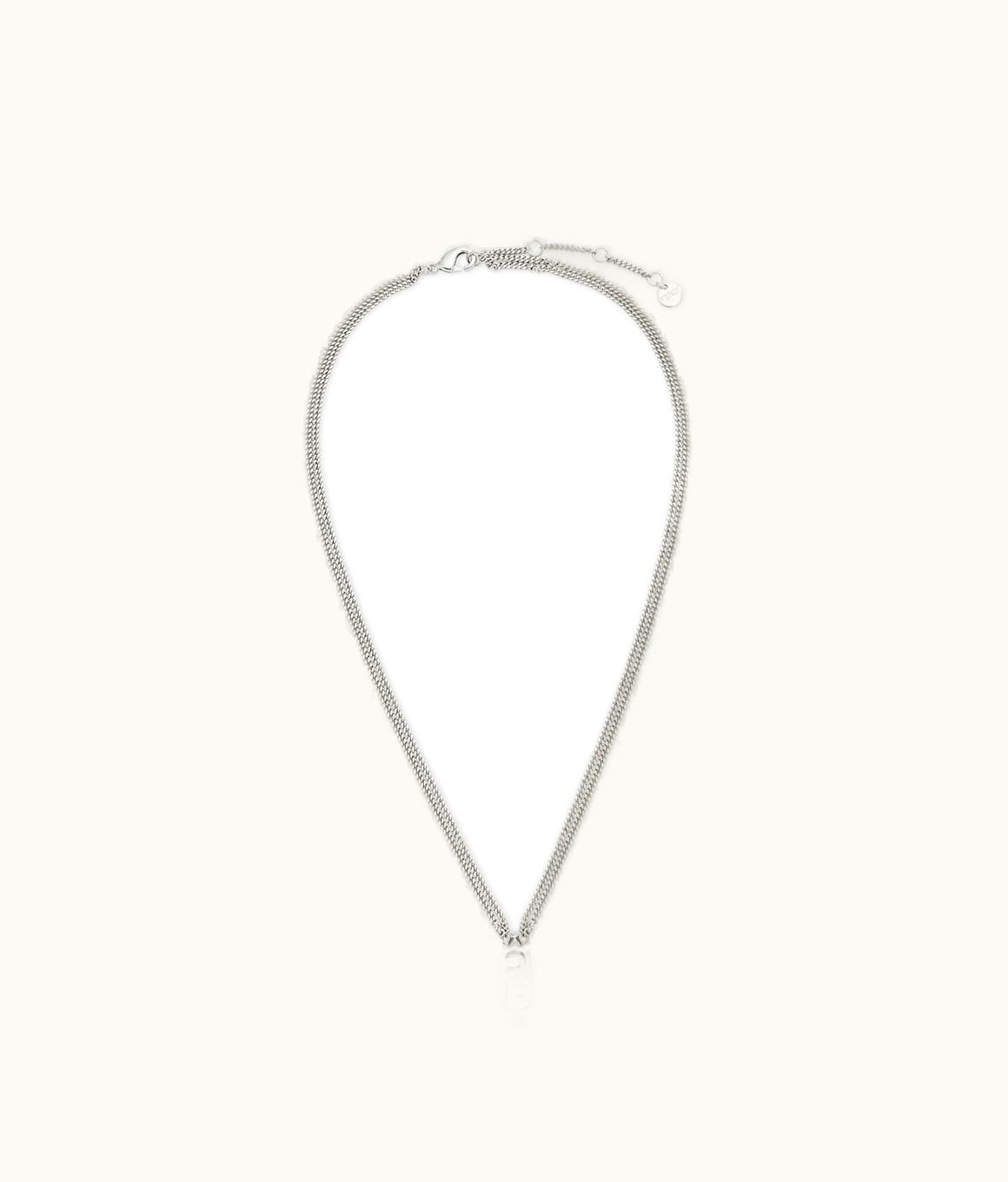 Fendi Fendi O’lock Necklace Set - Silver-colored Metal Necklaces