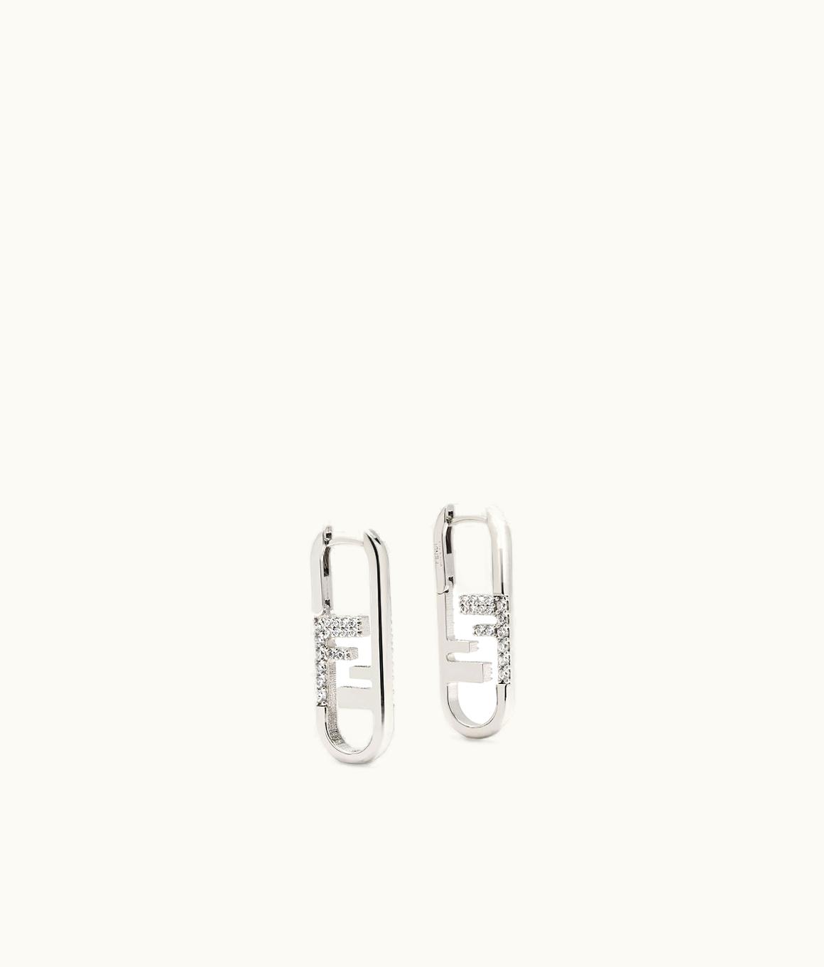 Fendi Fendi O’lock Earrings - Silver-colored Earrings