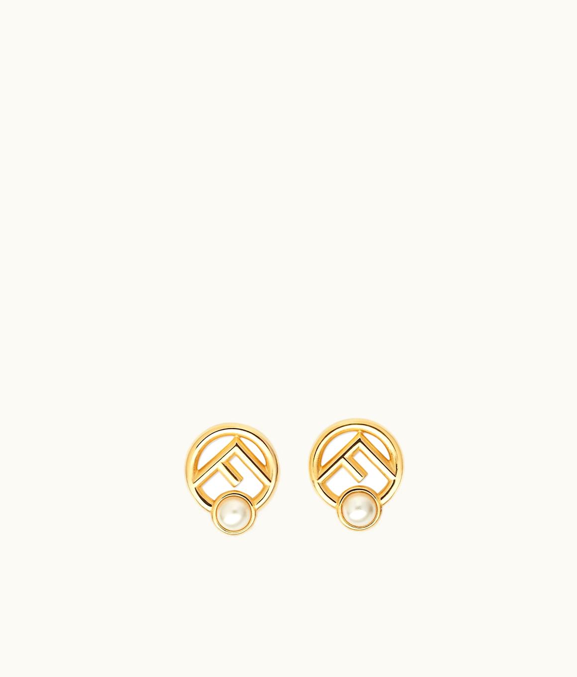 Fendi F Is Fendi Earrings - Gold-colored Metal Earrings 8AK322A5TOF09ZE