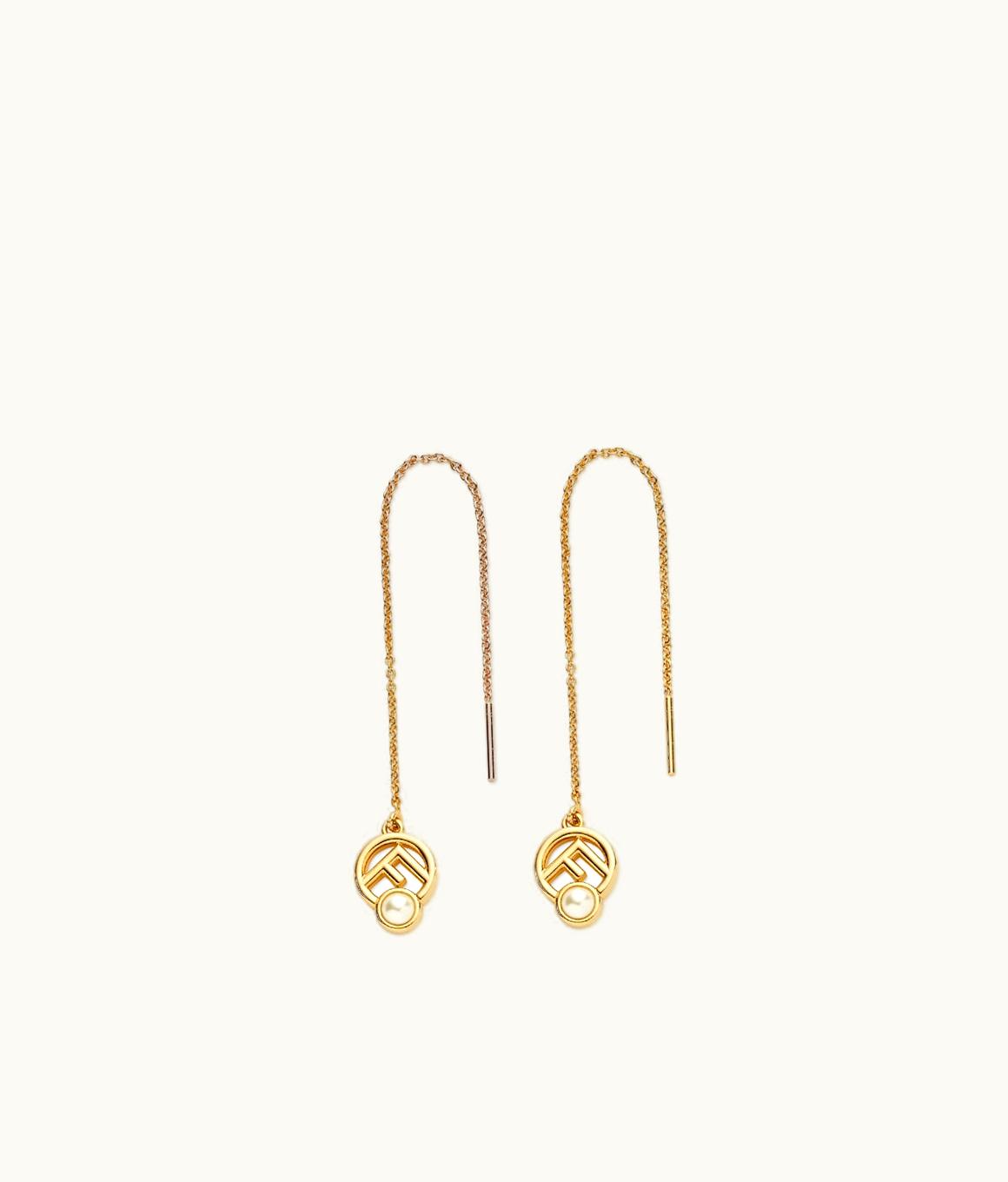 Fendi F Is Fendi Earrings - Gold-colored Metal Earrings 8AK166A5TOF09ZE