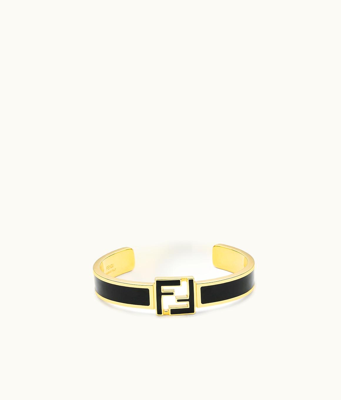 Fendi Fendi FF Enameled Gold Bracelet