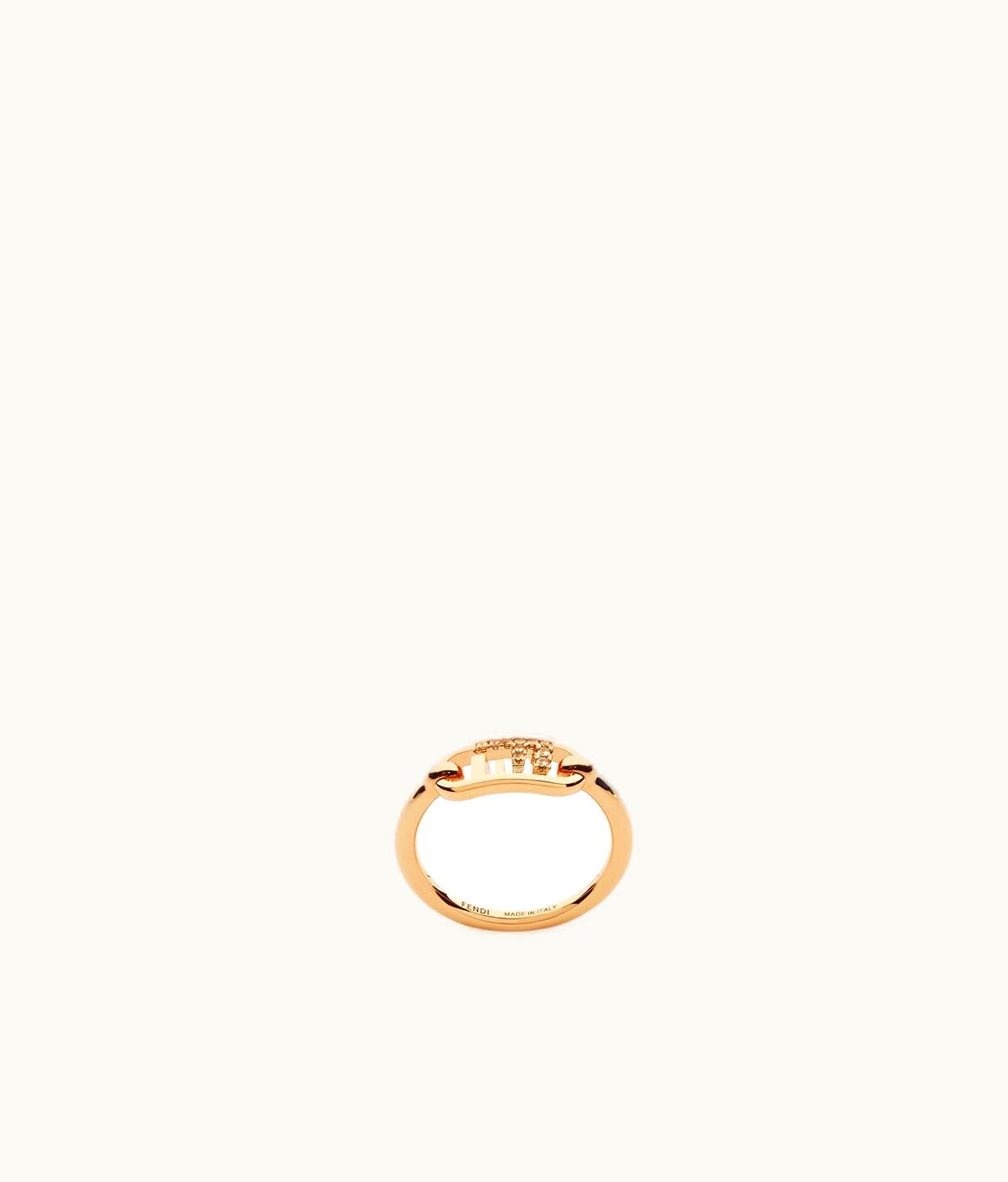 Fendi Fendi O’lock Ring - Rose-gold-colored Ring