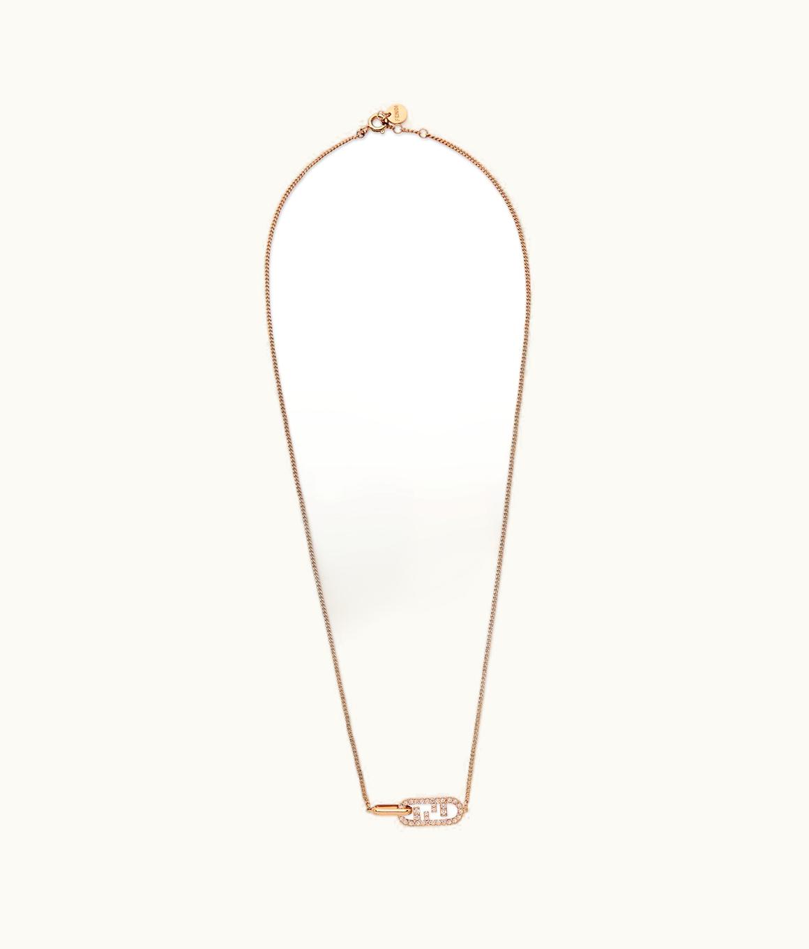 Fendi Fendi O’lock Necklace - Rose-gold Color Necklace