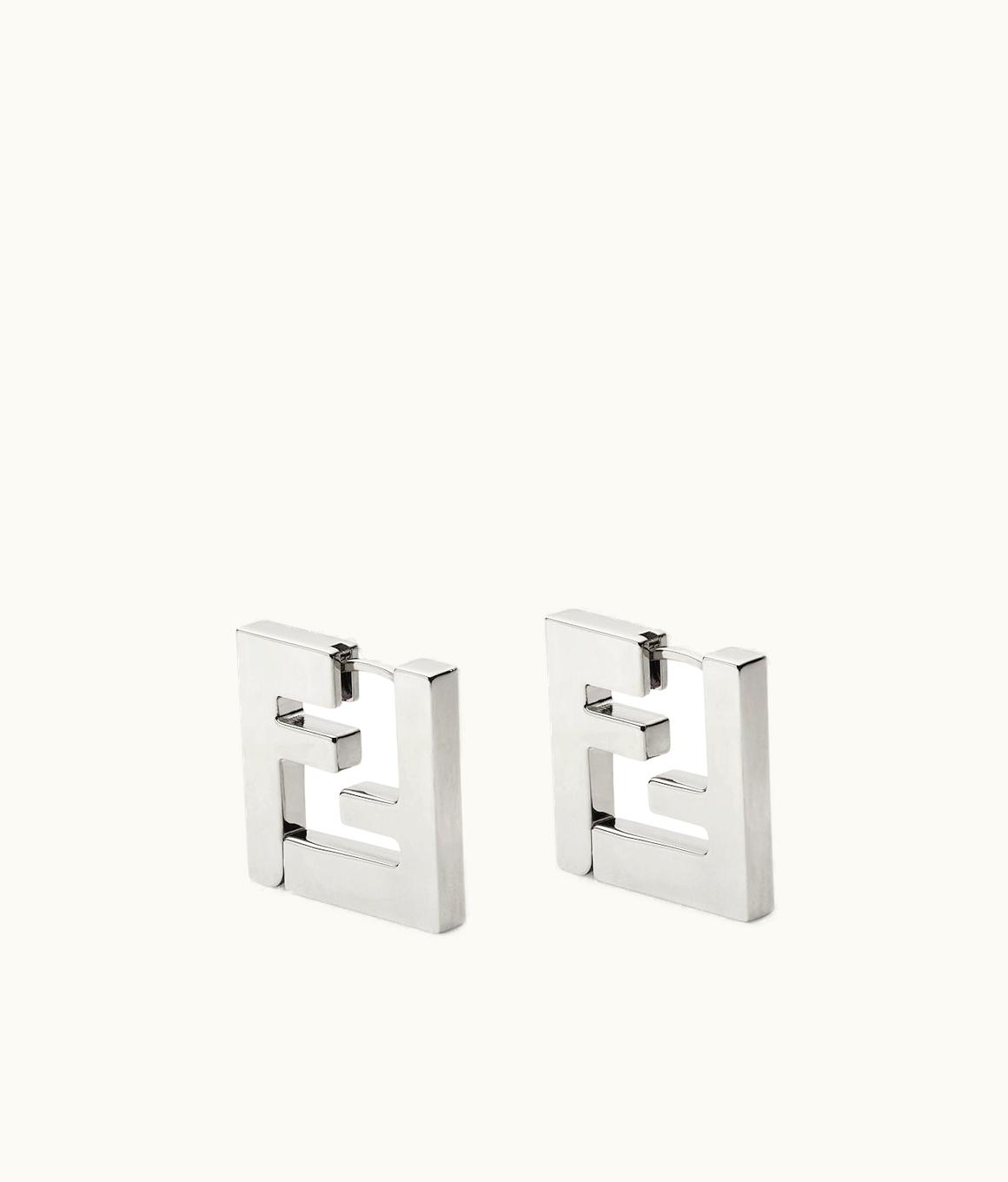 Fendi Fendi FF Earrings - Silver-colored Earrings