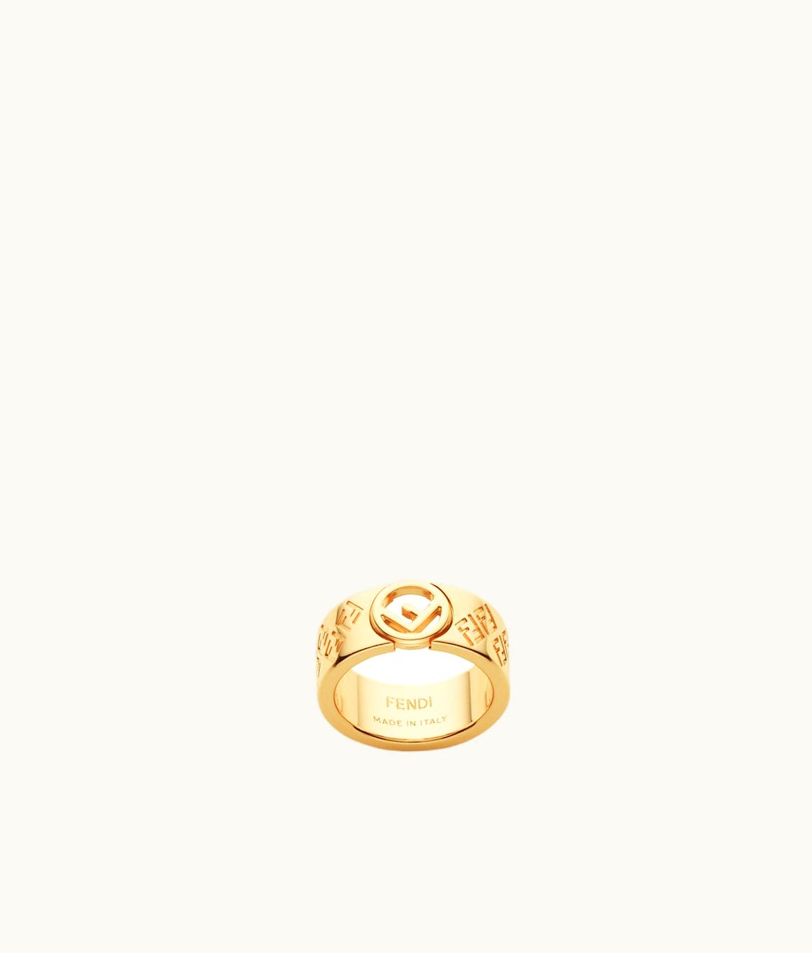 Fendi Fendi FF Ring - Gold-colored Ring