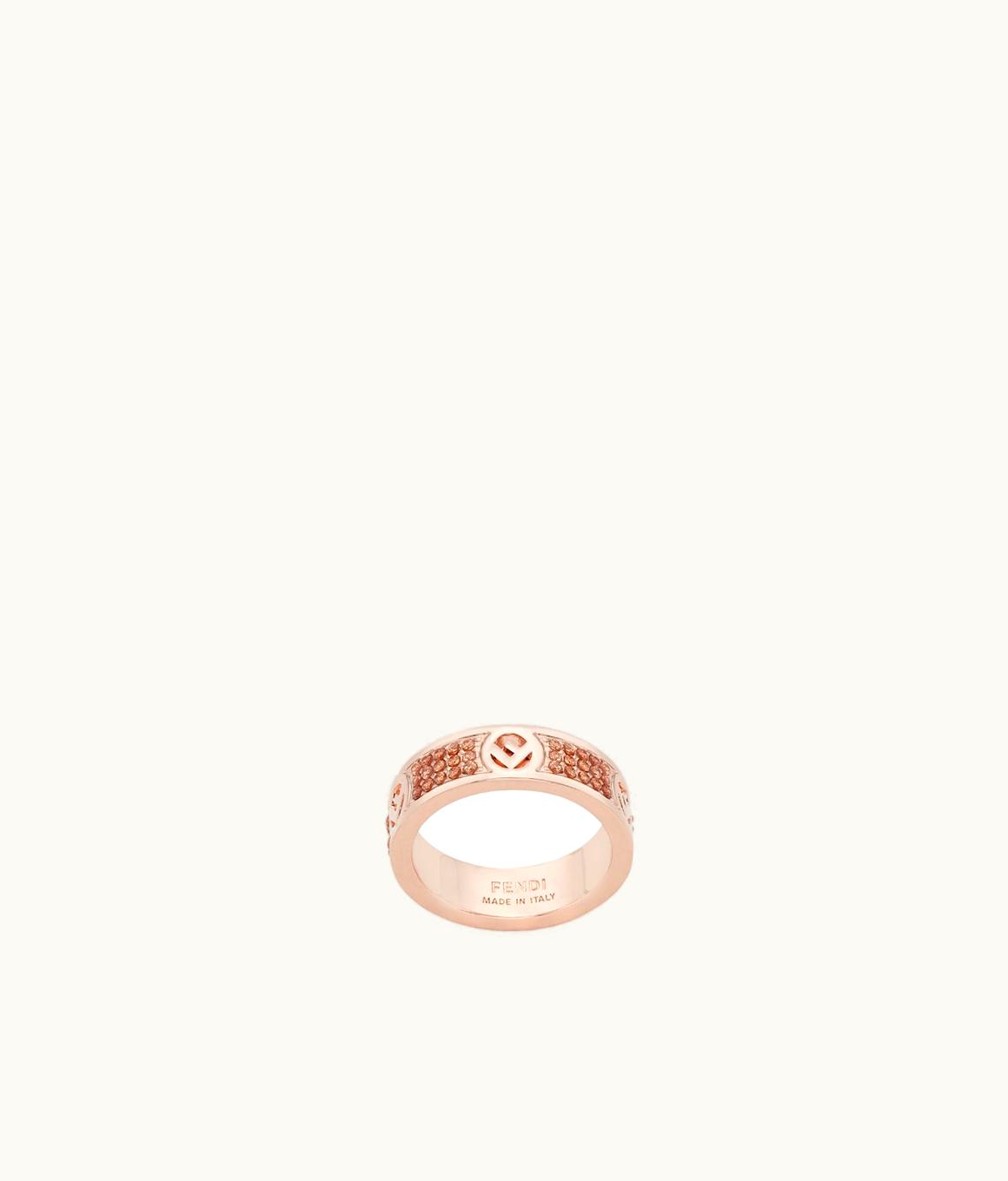 Fendi F Is Fendi Ring - Rose Gold-Colored Ring