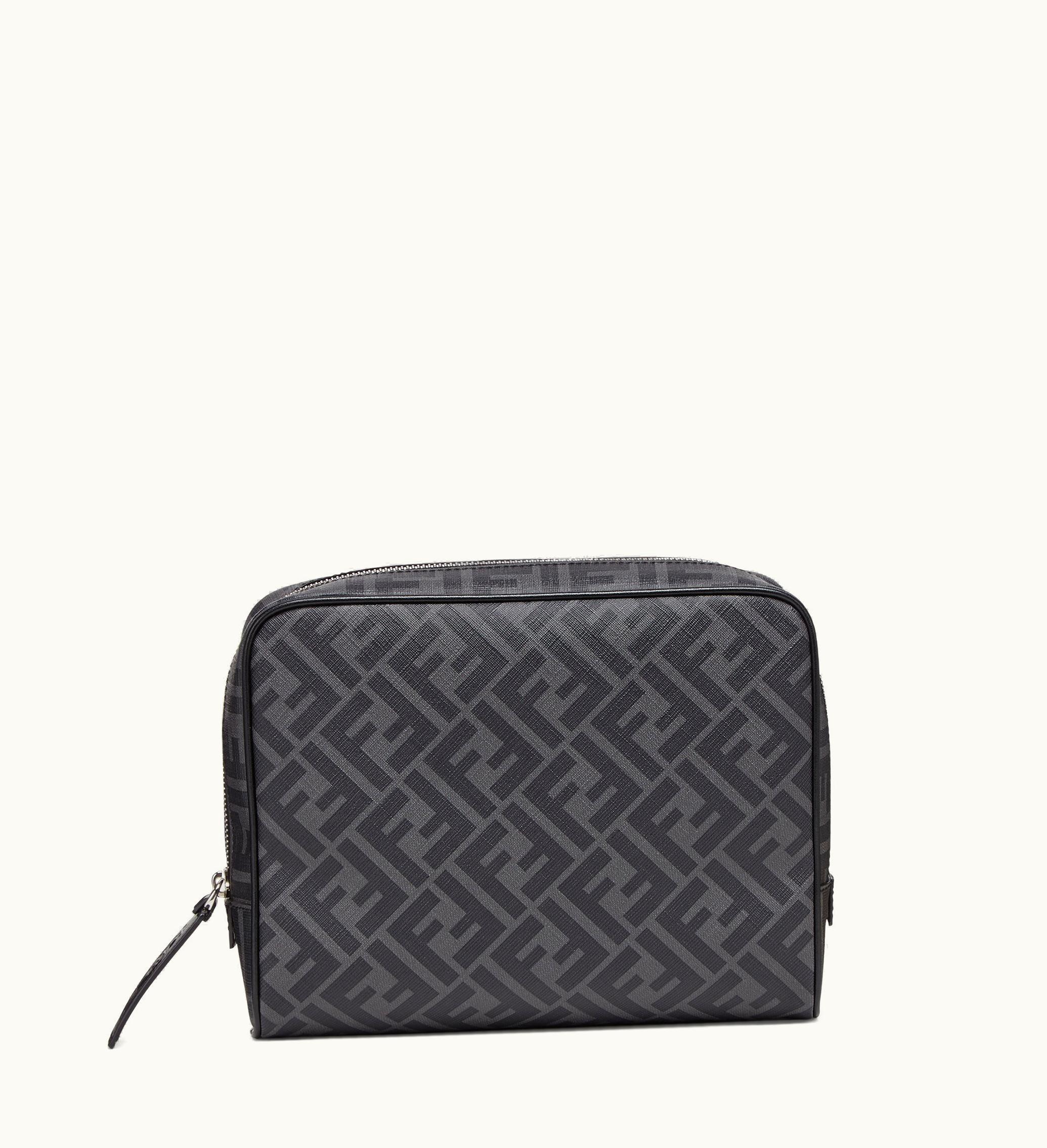 Fendi Fendi Toiletry Bag - Gray Fabric Toiletry Case