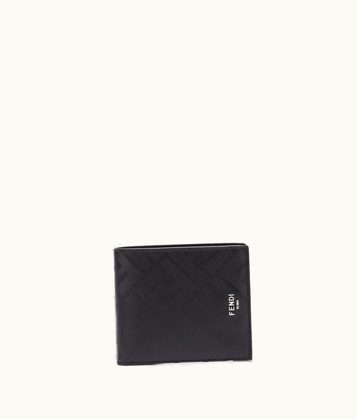 Fendi Fendi Shadow Wallet - Black And Red Leather Bi-Fold Wallet