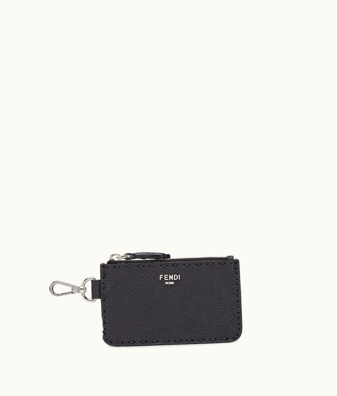 Fendi Fendi Card Holder Selleria - Black Leather Card Holder 7M0343AP3BF0GXN