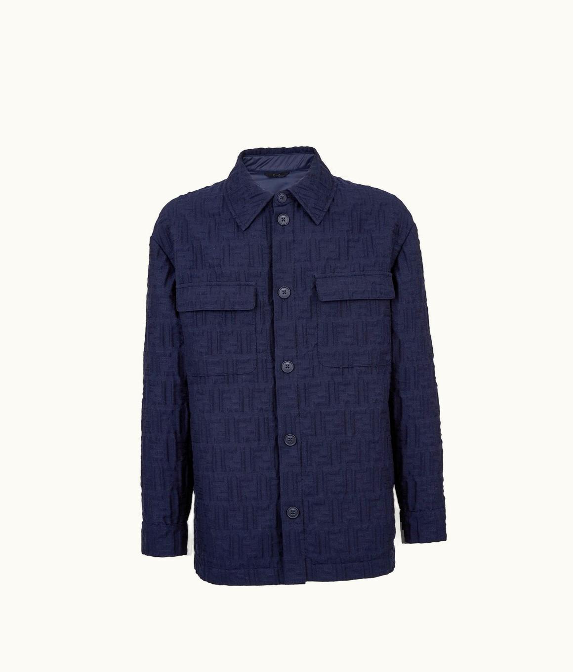 Fendi Fendi Blouson - Go-To Jacket In Blue Cotton And Nylon