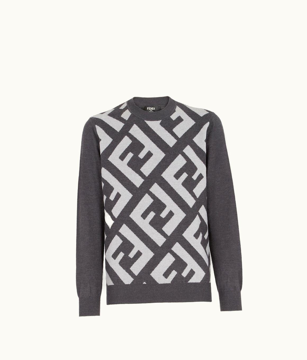 Fendi Fendi Sweater - Gray Wool Sweater