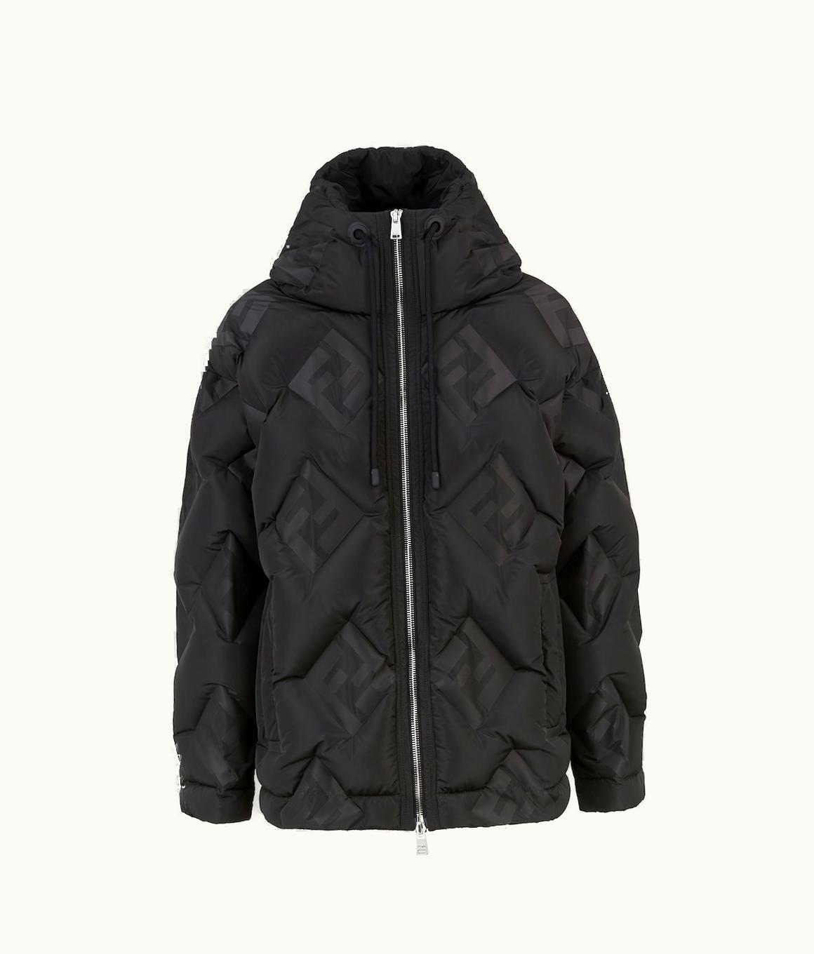 Fendi Fendi Down Jacket - Black Nylon Down Jacket FAA911AQNHF0GME