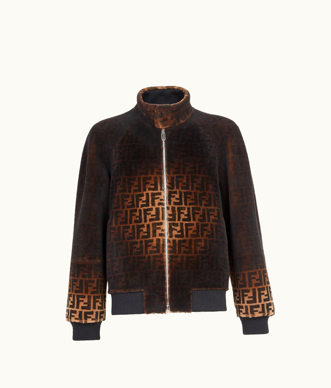 Fendi Fendi Blouson - Brown FF Shearling Jacket