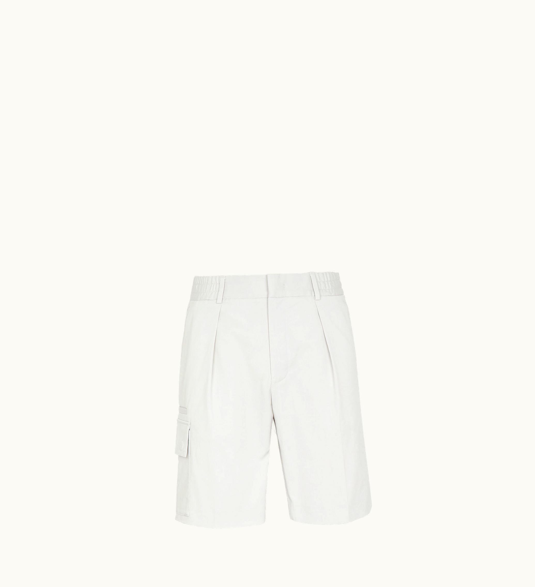 Fendi Fendi Short Pants - White Gabardine Golf Shorts