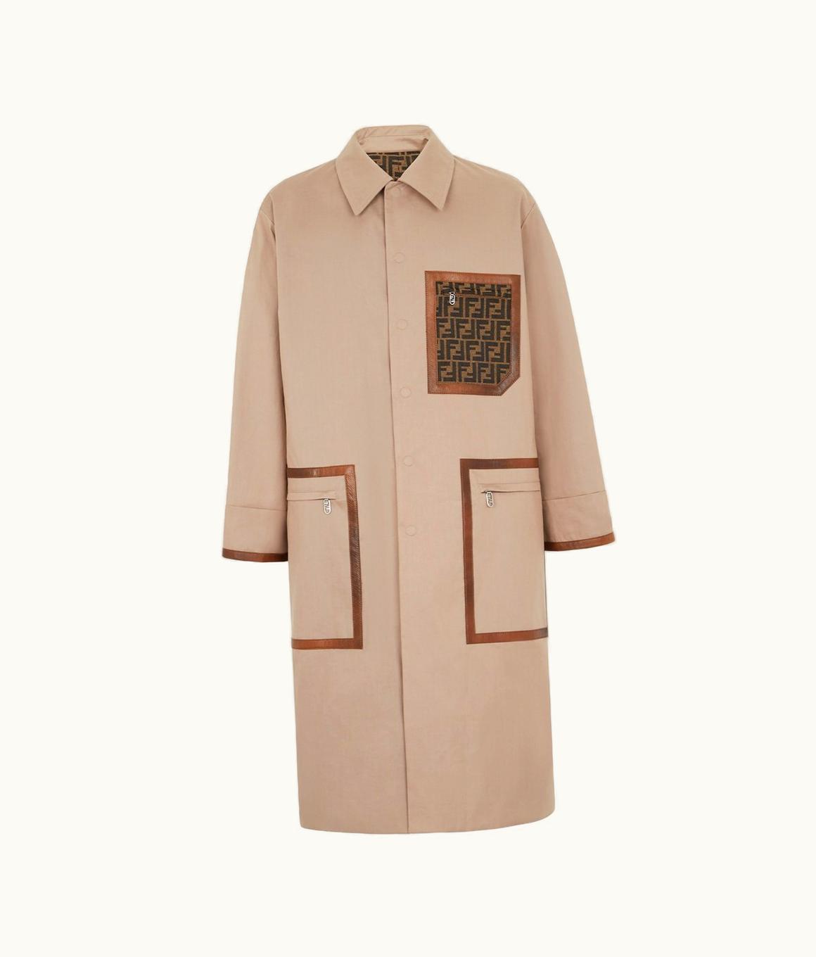 Fendi Fendi Trench Coat - Brown Fabric Trench Coat