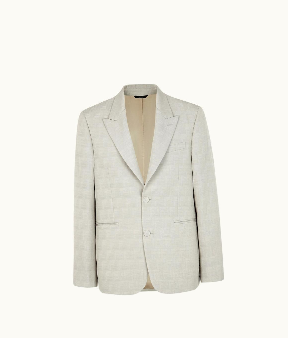 Fendi Fendi Jacket - Beige Jacquard Fabric Jacket