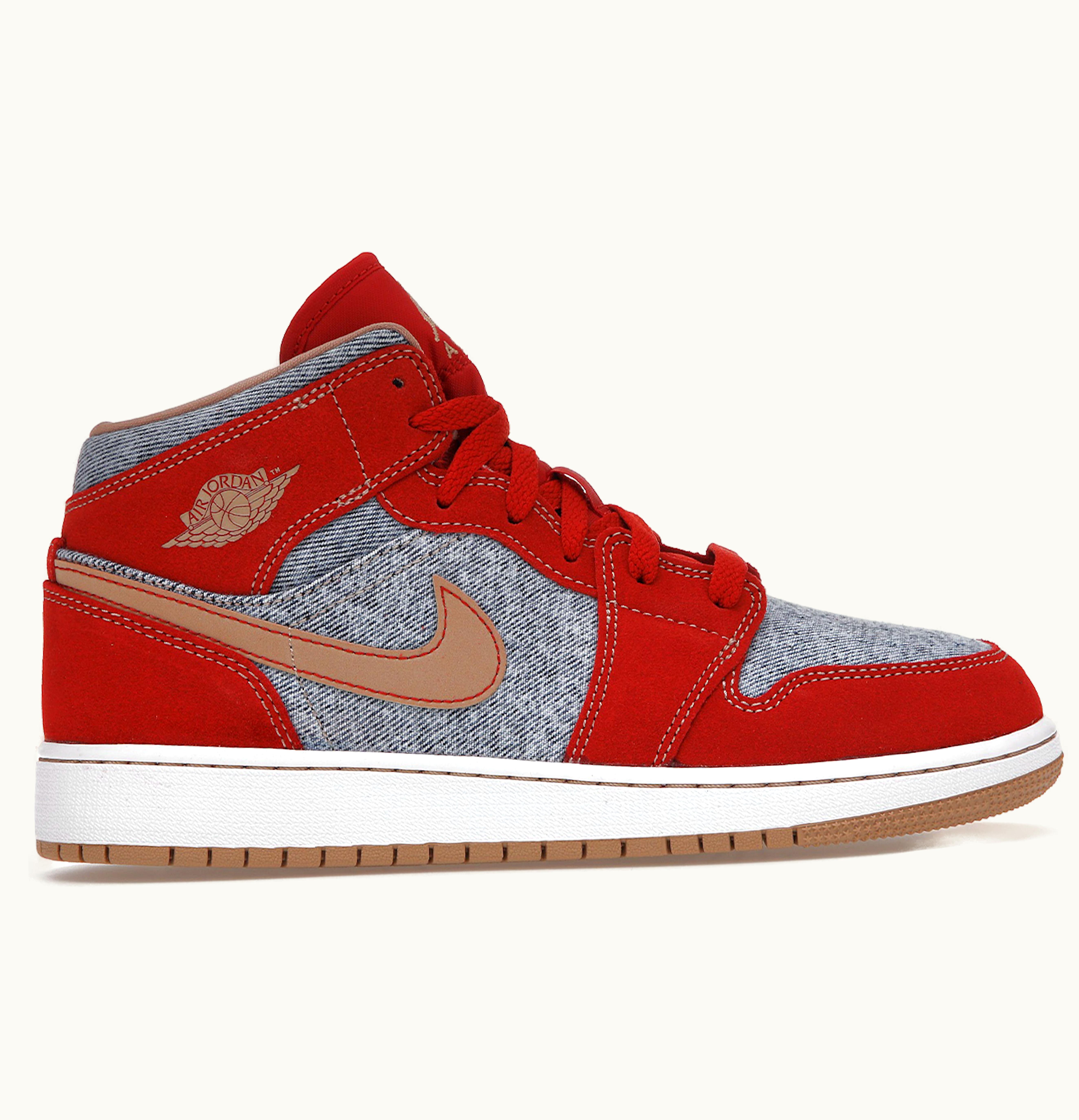 Jordan Air Jordan 1 Mid Denim Red GS