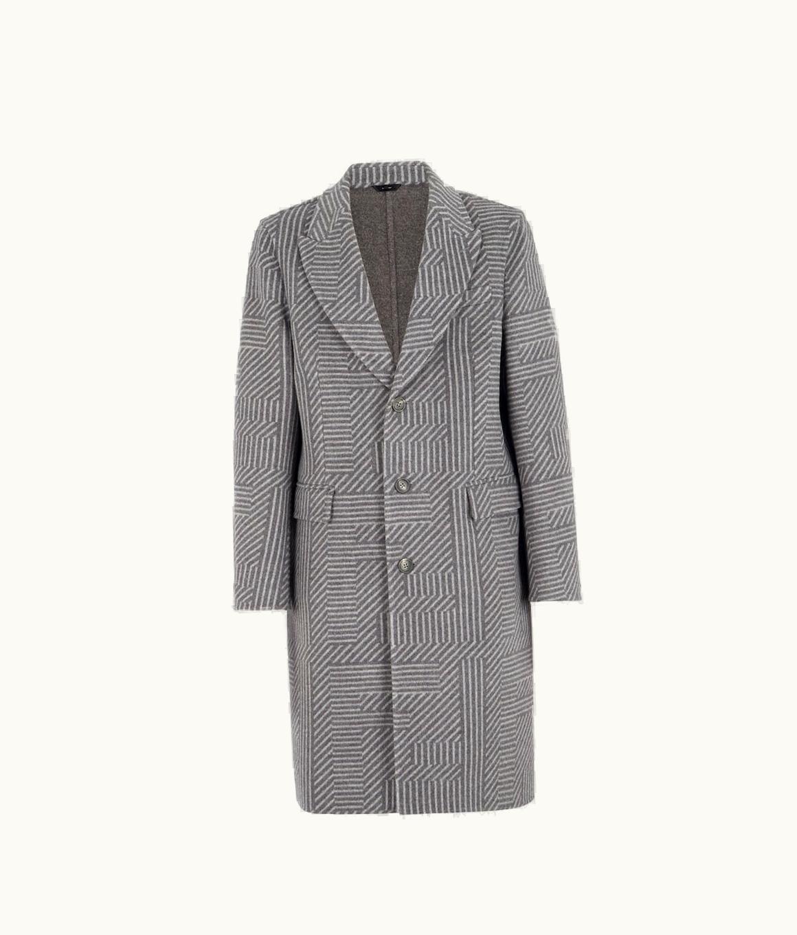 Fendi Fendi Coat - Gray Wool Coat FF0770APNBF1LUY