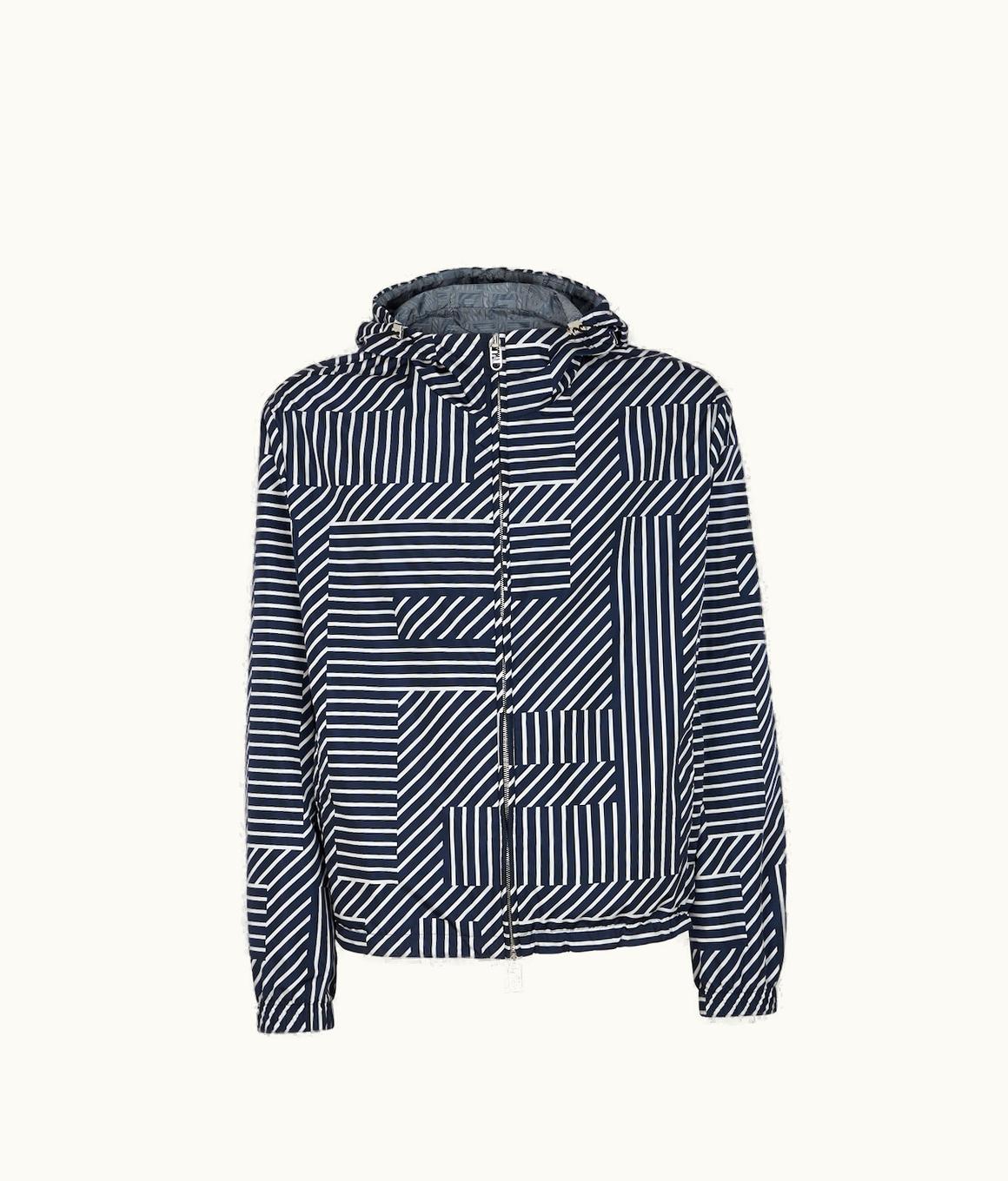 Fendi Fendi Windbreaker - Blue Tech Fabric Jacket