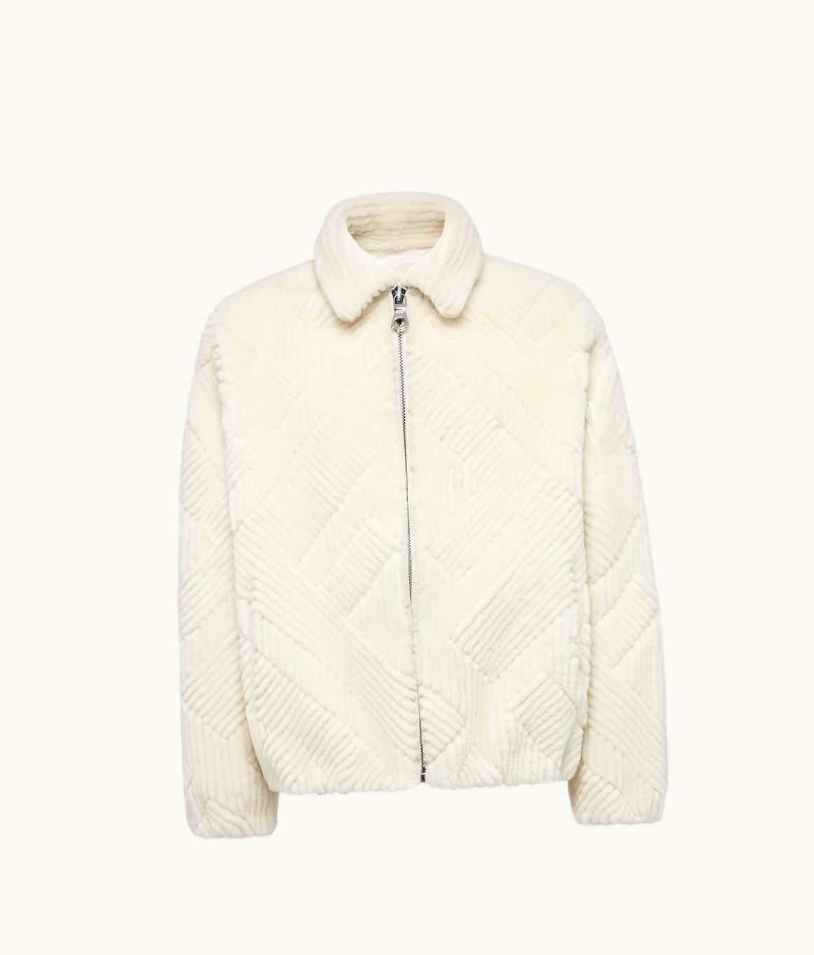 Fendi Fendi Shadow Shearling Jacket - White