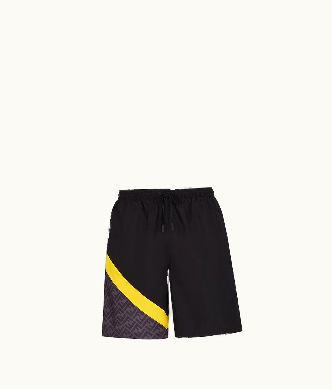 Fendi Fendi FF Insert Swim Shorts - Black Nylon Shorts