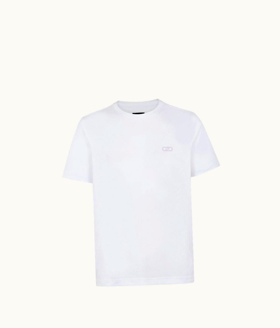 Fendi Fendi T-Shirt - White Jersey T-shirt FY0894AL0FF1KTX