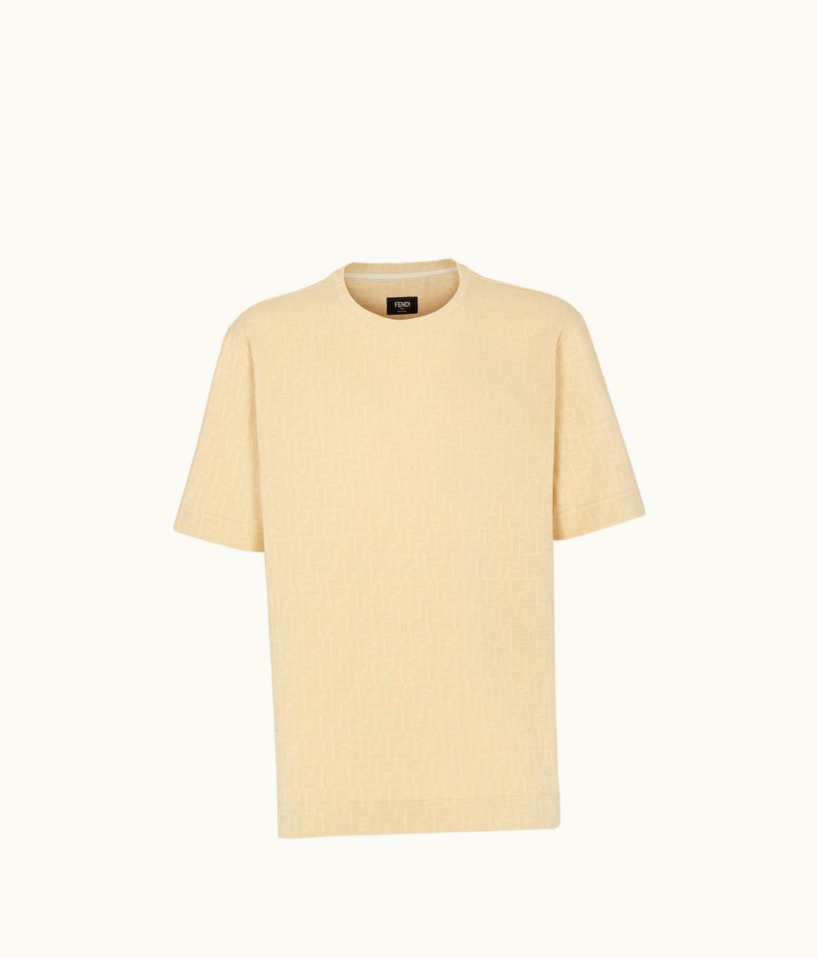 Fendi Fendi T-Shirt - Beige Jersey T-shirt FY0936AN1TF0PKL