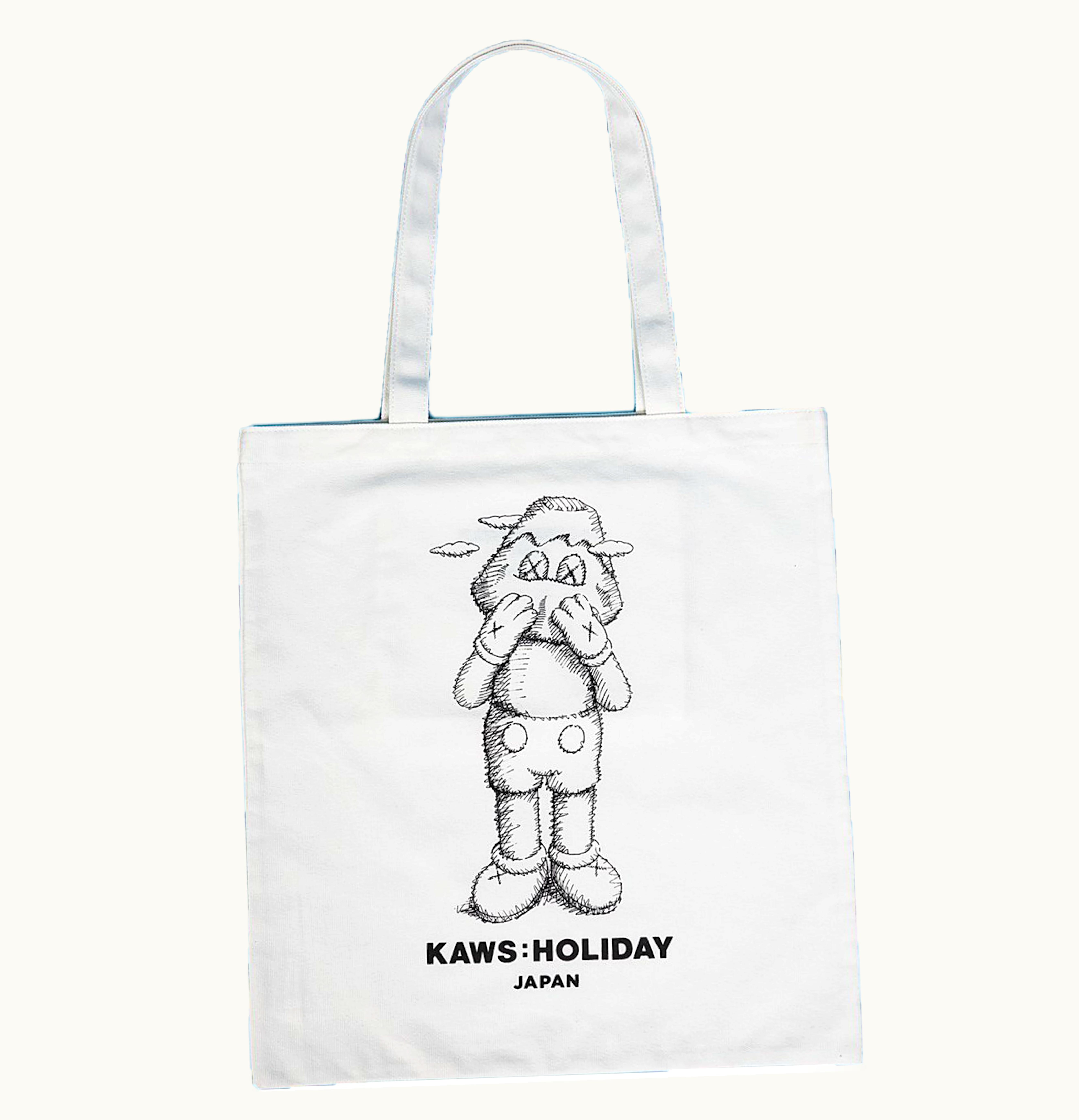 KAWS KAWS HOLIDAY JAPAN Tote Bag White