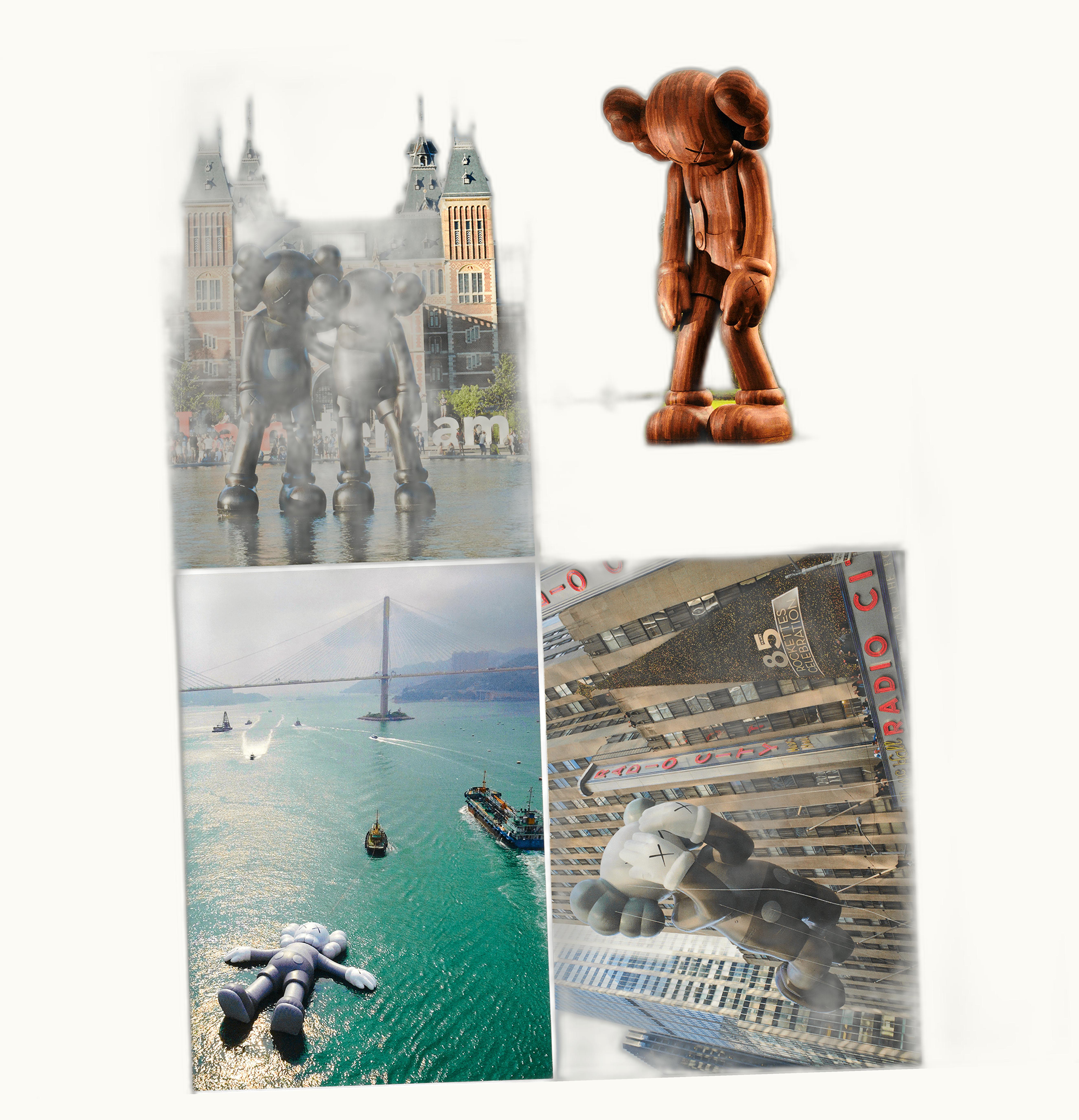 KAWS KAWS Monumental Sculptures Postcard Set of 4 Multi