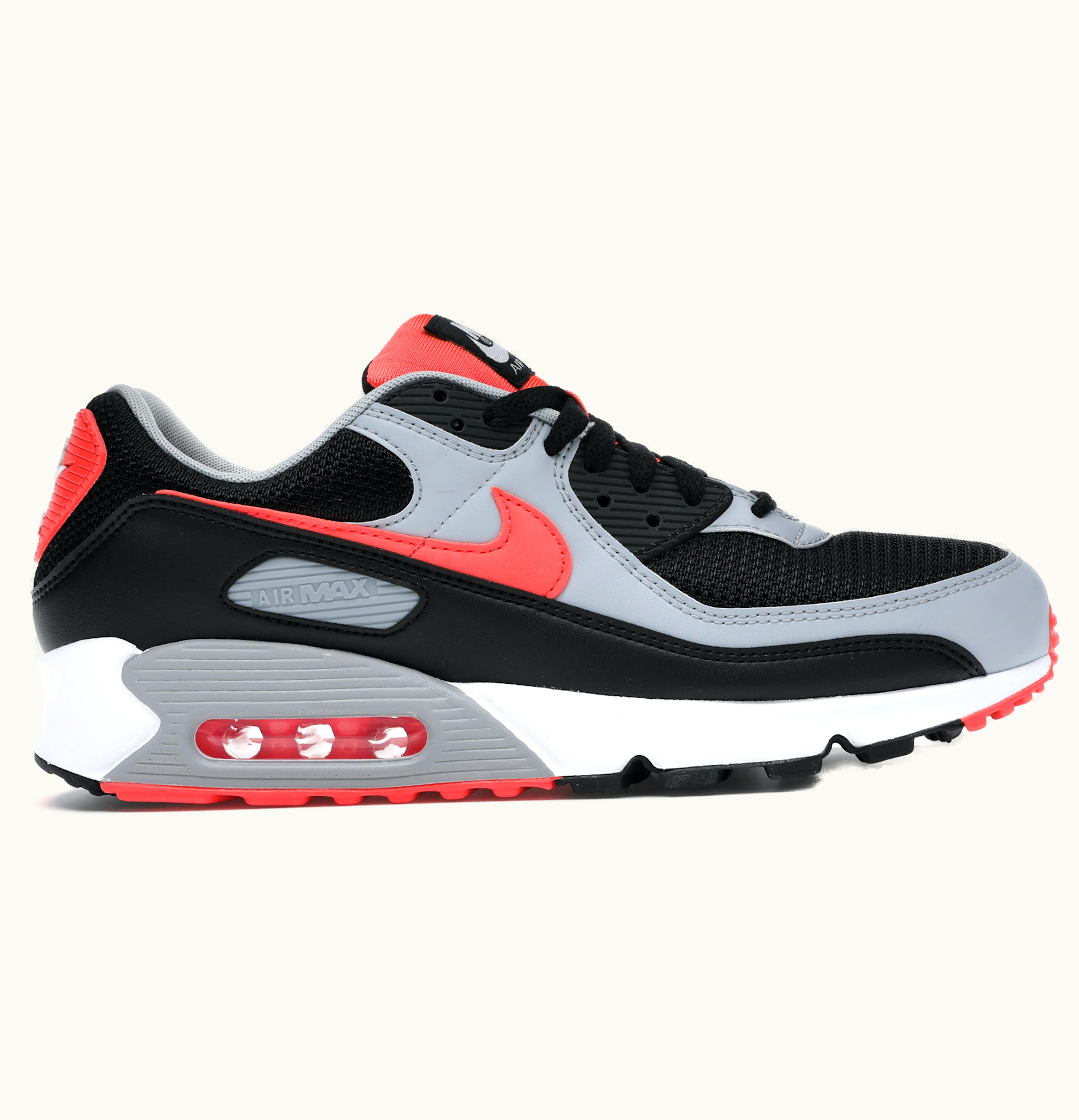 Nike Nike Air Max 90 Black Radiant Red Wolf Grey