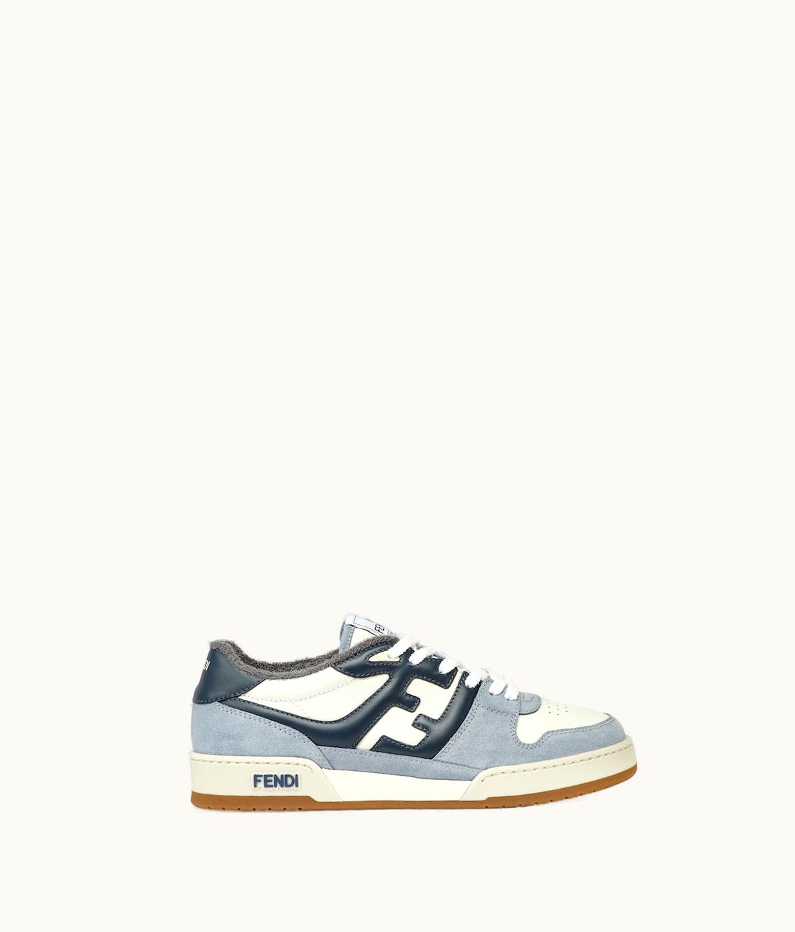 Fendi Fendi Match - Light Blue Suede Low Tops