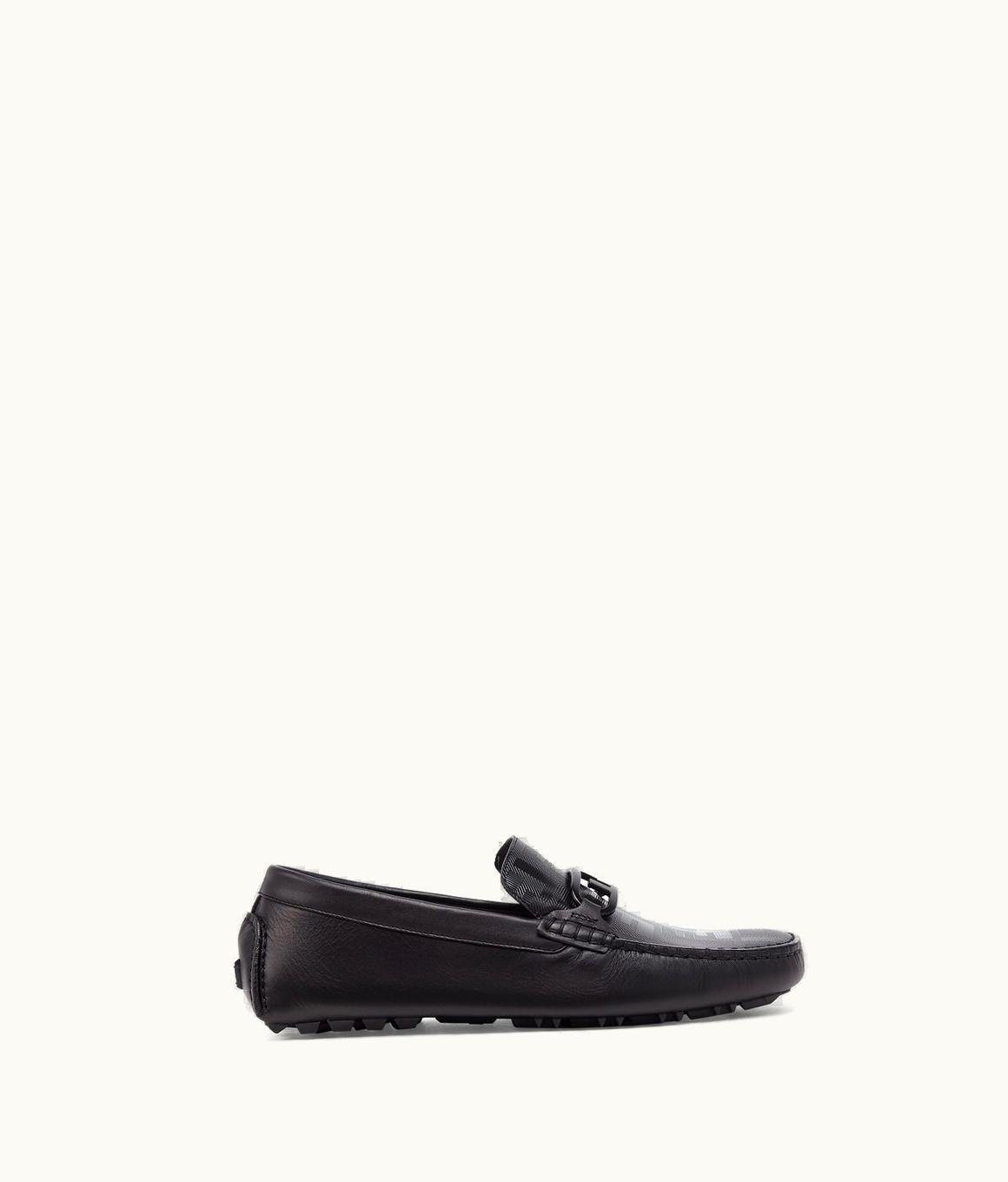 Fendi Fendi O’lock Driving Loafers - Black Leather Loafers