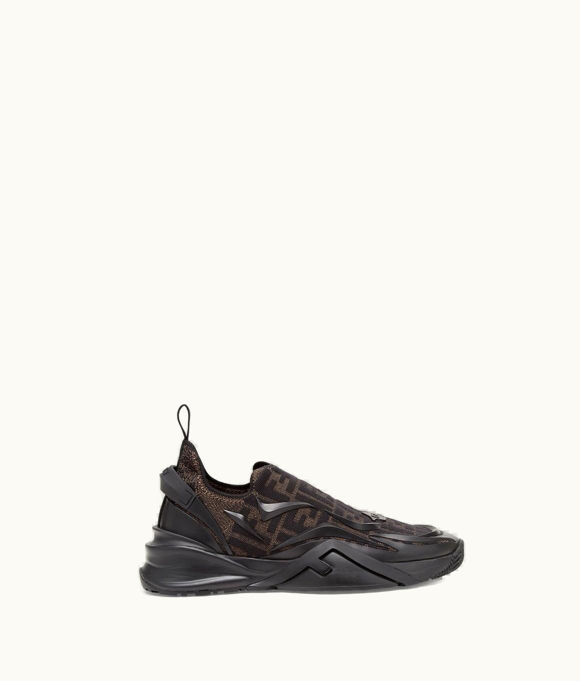 Fendi Fendi Flow - Brown Mesh Running Sneakers