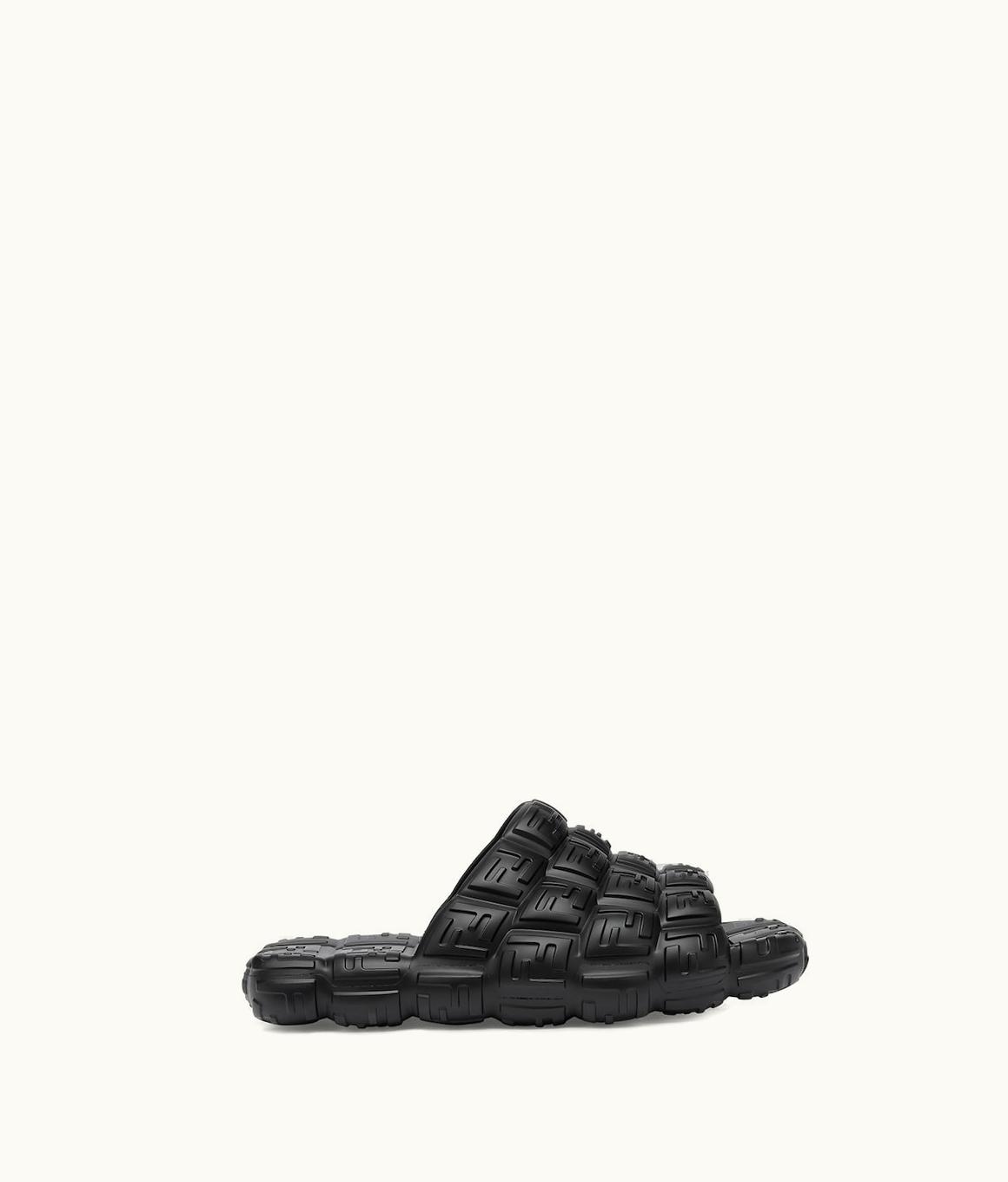 Fendi Fendi Cloud Slides - Black Rubber Slides