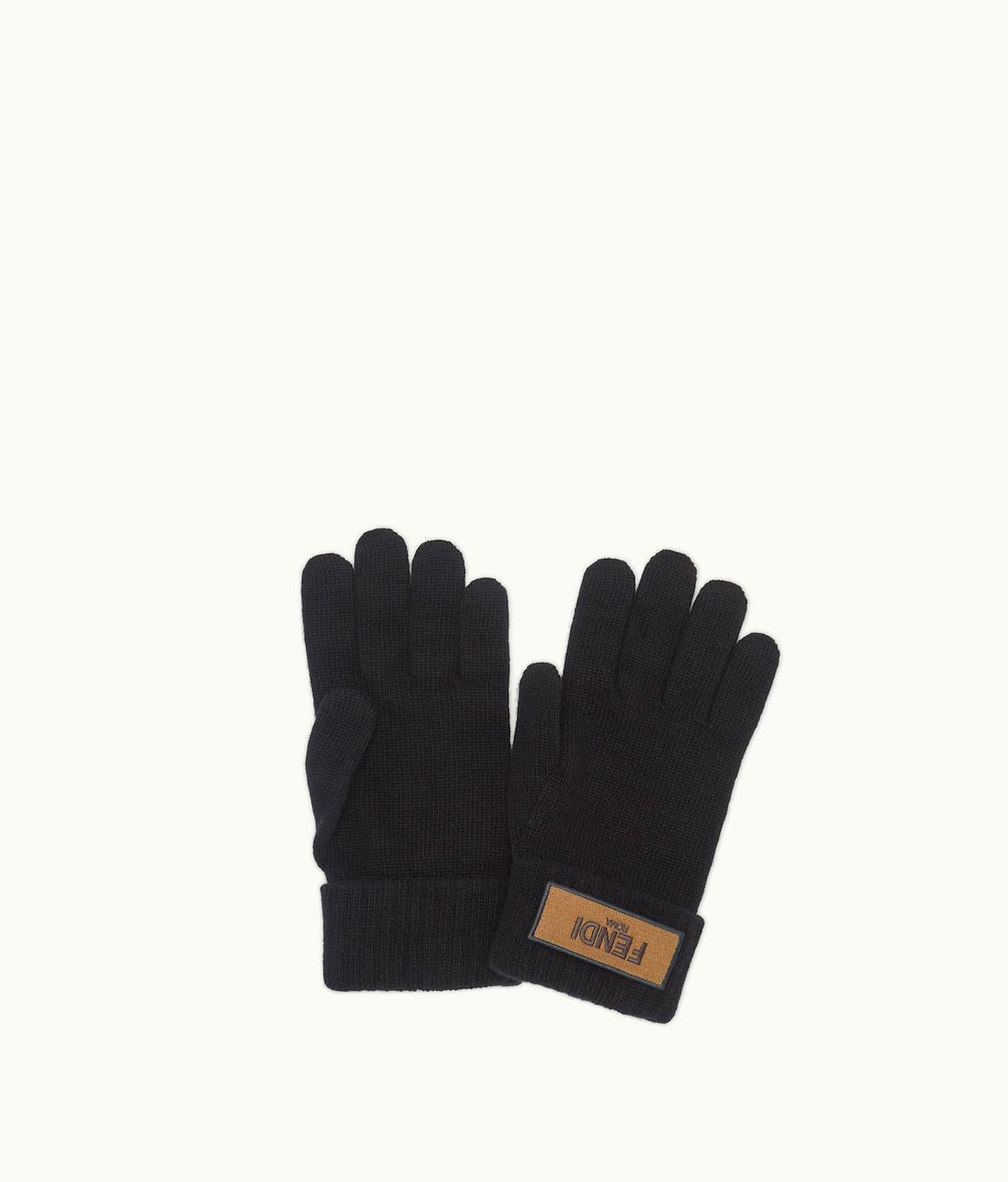 Fendi Fendi Gloves - Black Wool Gloves