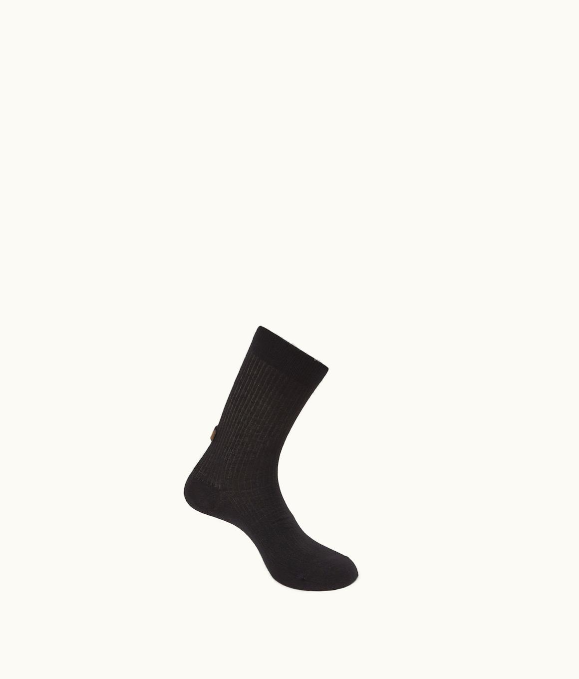 Fendi Fendi Socks - Black Cotton And Cashmere Socks