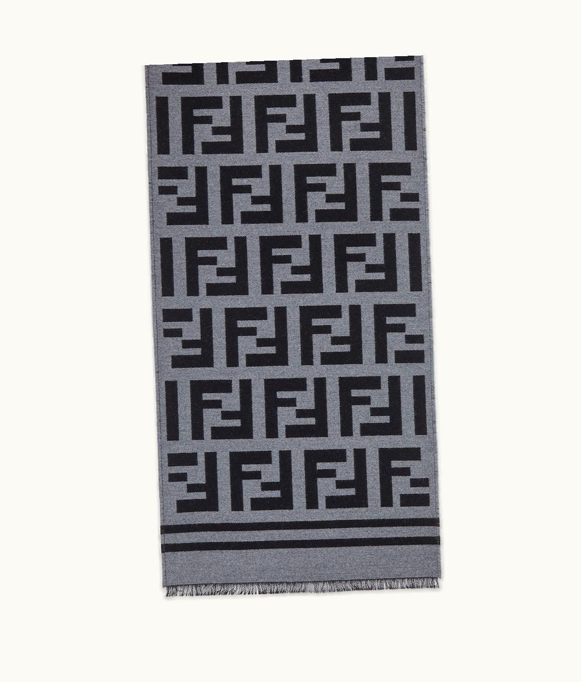 Fendi Fendi FF Black Wool Scarf