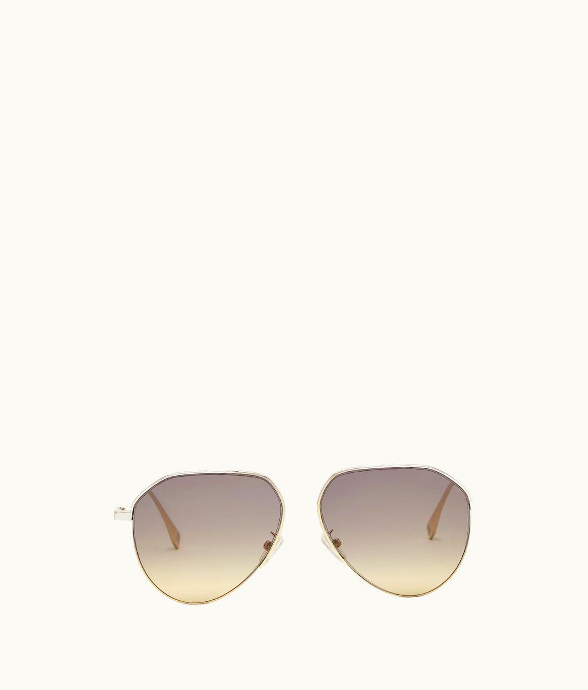 Fendi Fendi Travel - Gold-colored Metal Sunglasses FOL532V1TF1O1M