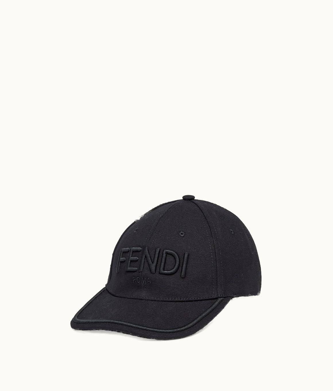 Fendi Fendi Hat - Black Canvas Baseball Cap