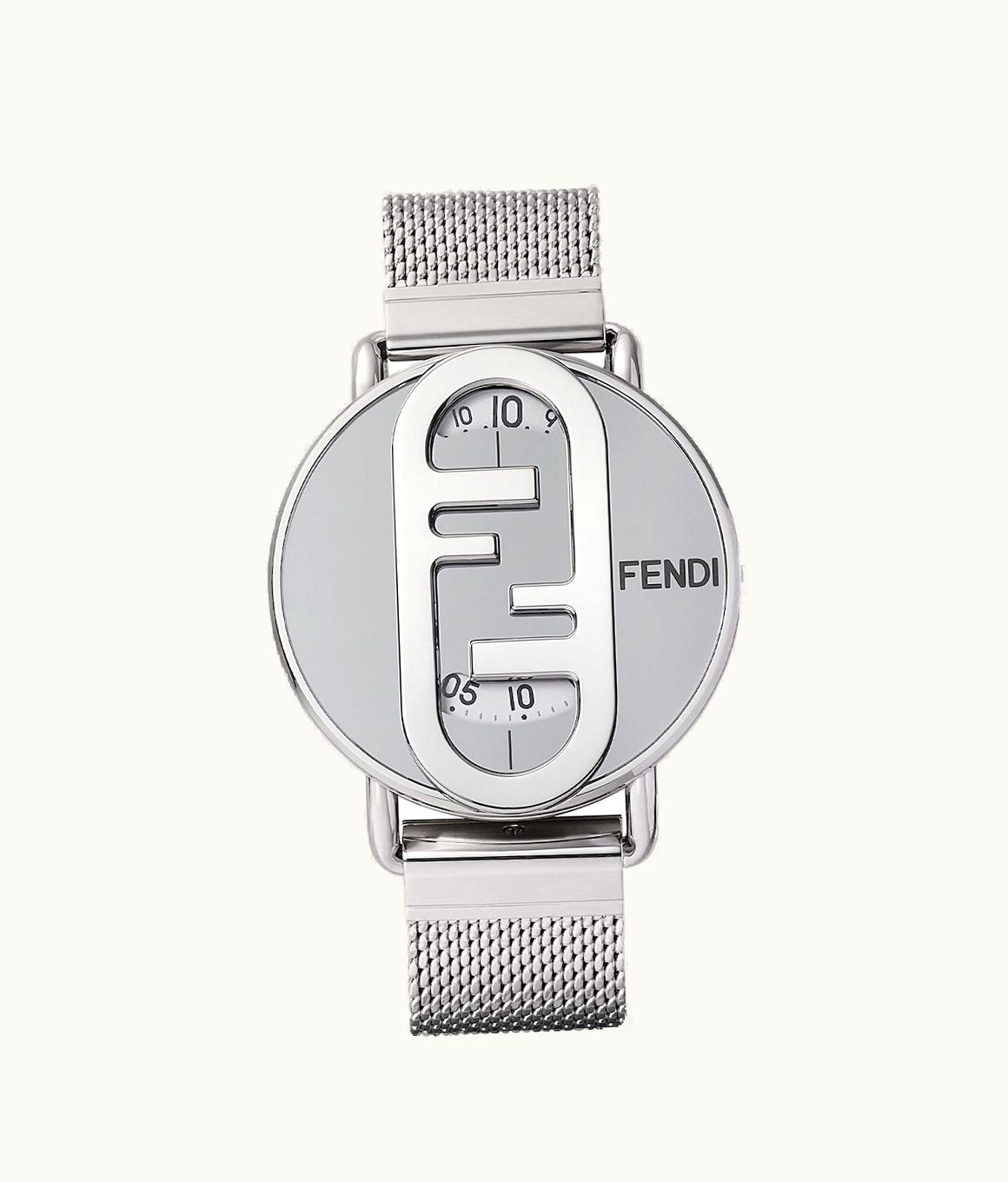 Fendi Fendi O'Lock Round 42 MM Stainless Steel Silver Watch