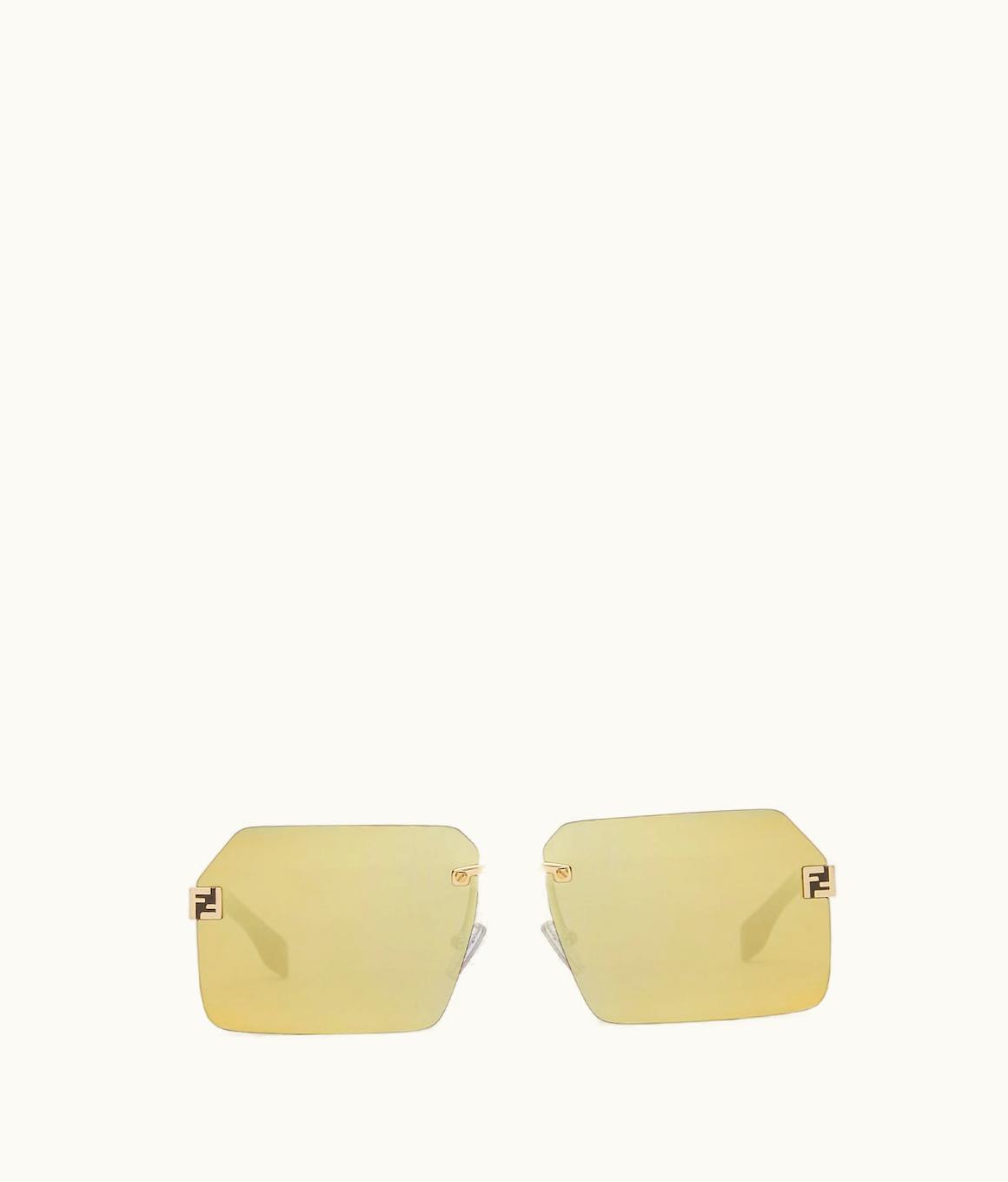 Fendi Fendi Sky - Gold-colored Metal Sunglasses FOL524V1TF1M9Y