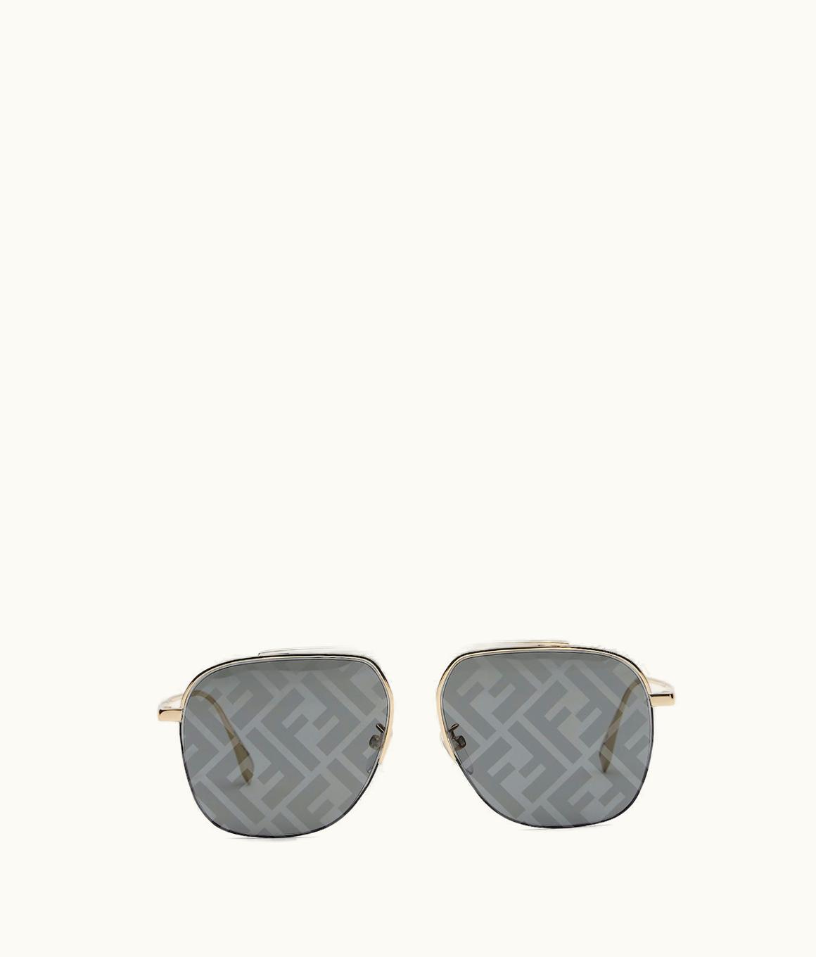 Fendi Fendi Travel - Gold-colored Sunglasses